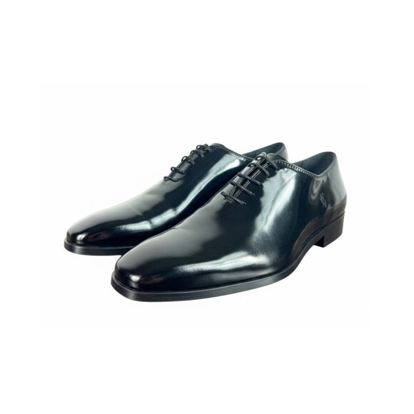 Rico Black Men’s Black Pattern Oxford – Italian Leather Dress Shoes main image 4